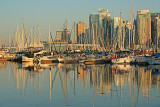 The Vancouver Yacht Club and downtown