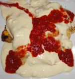 Canole Smothered In Creme Cheese