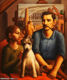Paul, Marcella and Van Gogh (No. 2), ca. 1937