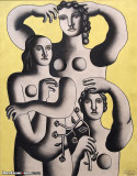 Composition with Three Figures-Fragment, Fernand Leger, French, 1881-1955