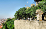St Georges  Castle sits high above Lisbon