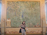 Cyn in the Hall of Maps, Vatican