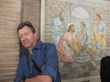 Jim, enthralled by religious art ...