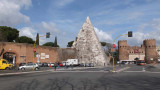 The pyramid at the San Paolo gate of Rome