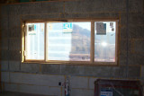Protective plastic on windows