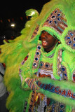 Mardi Gras Indian on St. Josephs Day in New Orleans