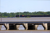 Opened Spillway Structure in Foreground - 2011