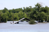 Spillway Gauge at 23 feet, the highest Ive Ever Seen It