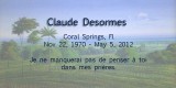 Claude Desormes  -  A Tribute