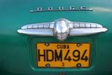 Cuban number plate