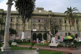 Riobamba has old colonial charm, with cobbled streets, pastel-colored buildings & stately squares