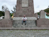 Me sat on the Equator.