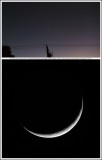 Two Views Of Cresent Moon
