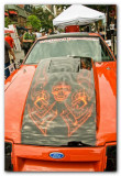 Flaming Skull Ford Mustang