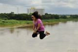 Fying over the Mekong