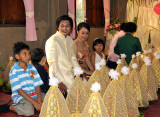 Bride and bridegroom and the gifts