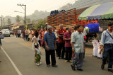 In line to bring the wedding gifts