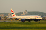 Boeing 777 arriving in Montreal