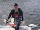 Icy kayaker
