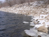 Icy shoreline