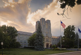 Burruss Hall Late Evening