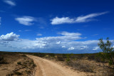 Fast way back after a long hike in 100+ temps. and a storm brewing in the distance.