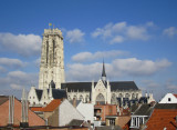 Mechelen cathedral tower, from whose top you can see both Brussels and Antwerp