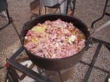 Delicious Baked Beans<BR>with ham, pineapple,<BR>& green chilis
