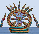 Mandala with seven-headed naga