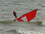 Young wind surfer