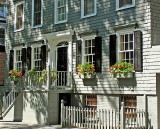 Gray shingled house