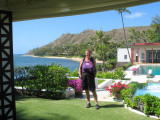 Upper lawn area at Shangri-La, Doris Dukes mansion