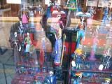 Day of The Dead figures window display, Puerto Vallarta
