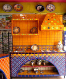 Tile kitchen counter shop display, Puerto Vallarta