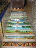 Tile staircase at tile store on Venustiano Carranza, Puerto Vallarta