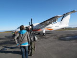 Heading out to the plane at Moosonee Airport 2011 Oct 28