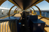 Interior of Ontario Northland full length dome Otter Rapids