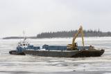 Tug Nelson River pushing barge