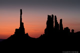 Totem Pole and Yei Bi Chei at Sunrise