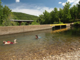 Kids Swimming at Ponca River Access