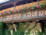 191 Visite de la ville d'Obernai - détail d'une maison