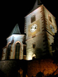 214 Unawihr l'église fortifiée de nuit