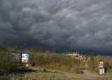 Dark clouds coming over the main overlook