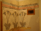 Frescoes on the walls of a house from the Minoan Civilization 17th Century BC