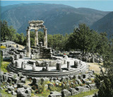 Panoramic view of the Sanctuary of Apollo at Delphi.