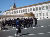 The change of the Guard at the Palazzo Quirnale (Quirnale Palace).