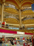 The chic interior of the Gallerie Lafayette - the shoppers destination of choice in Paris.