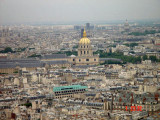 The grandeur of Paris embellished by the Golden Dome of Les Invalides and the Place de La Concorde, seen from the Eiffel Tower.