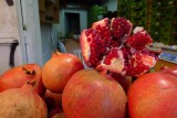 Ripe red pomegranate