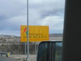 Entering New Mexico,   damn pole!